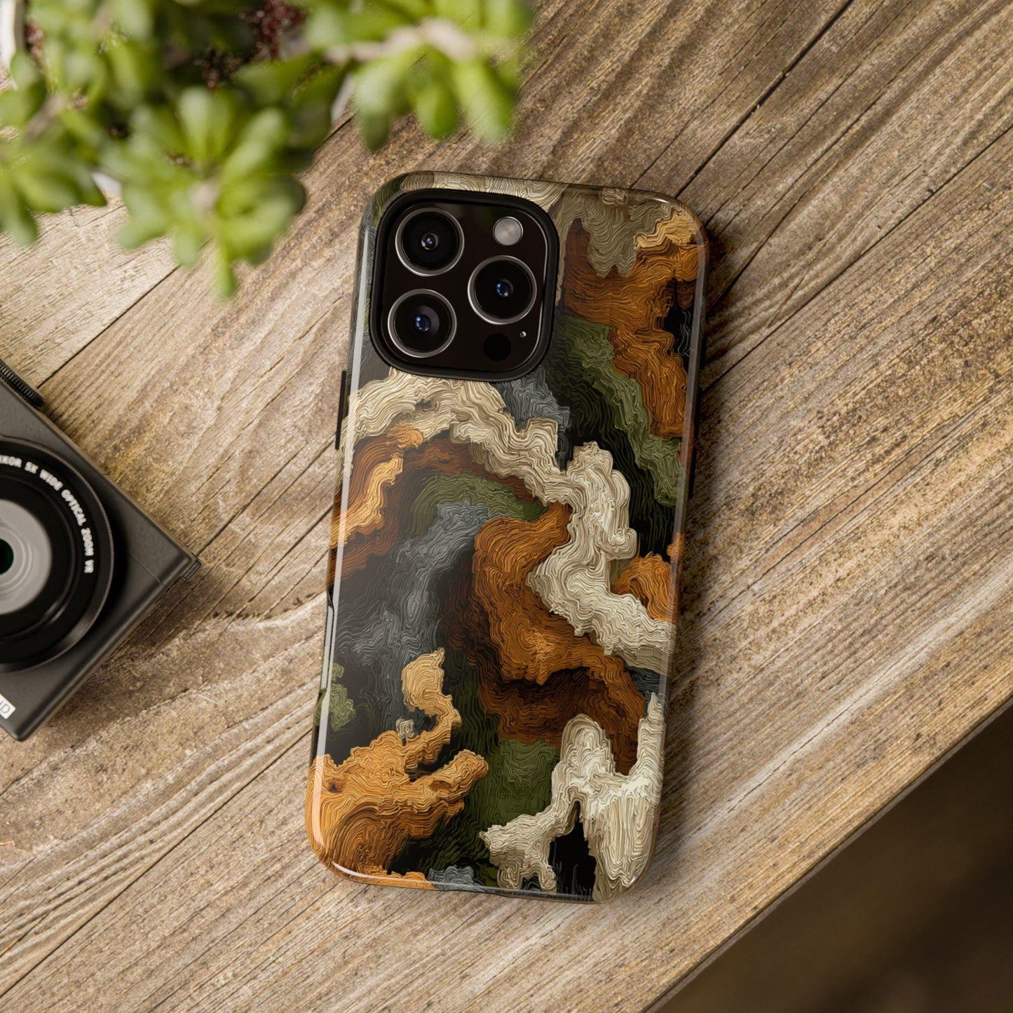 Earth Topography Camo Green Brown