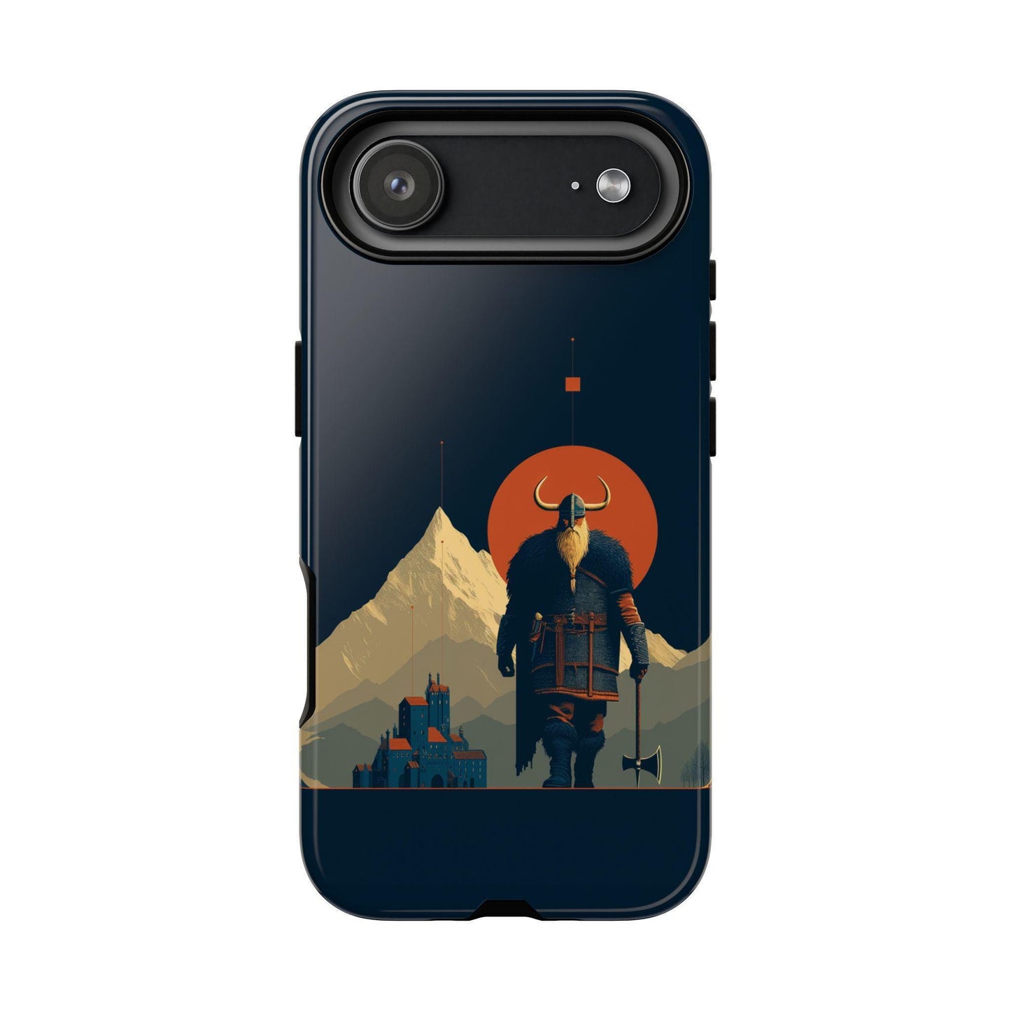 Viking Warrior Fortress Guardian Vector