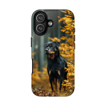 Autumn Forest Rottweiler Dog
