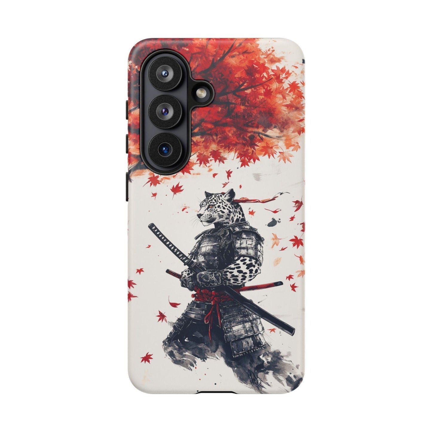 Leopard Samurai Maple Leaves