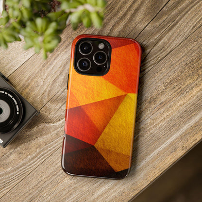 Orange Geometric Amber Sunset
