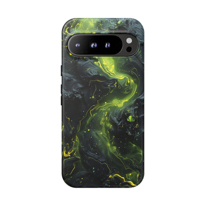 Dark Liquid Neon Green Hydro Dip