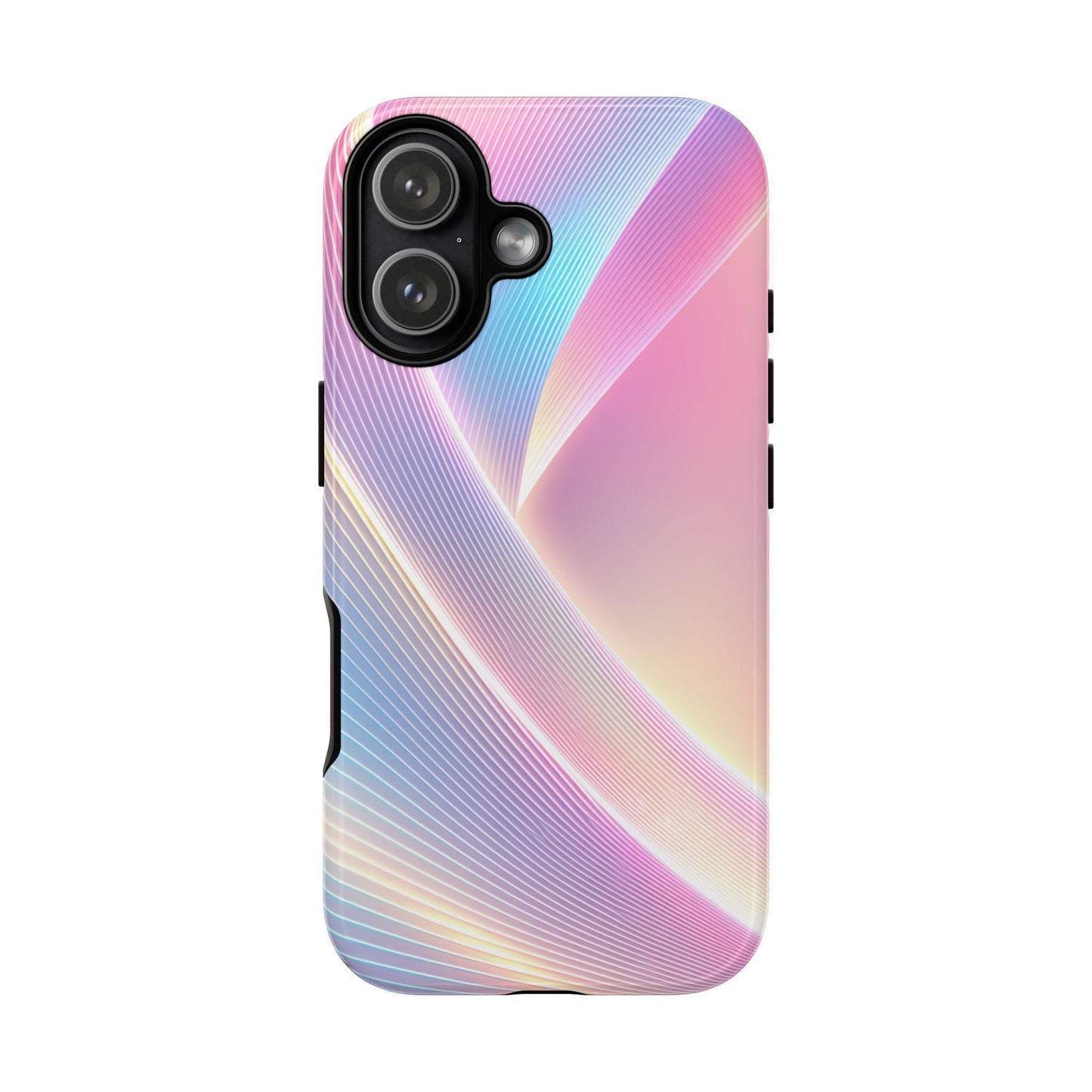 Aurora Pink Iridescent Wavy