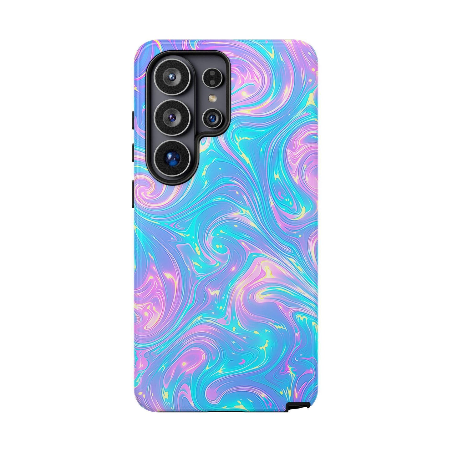 Candy Swirl Teal Pink Iridescent