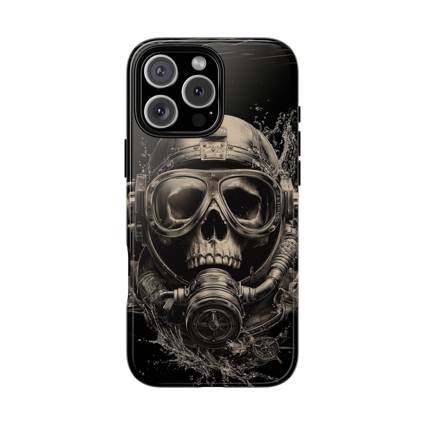 Abyss Diver Skull Dark Underwater