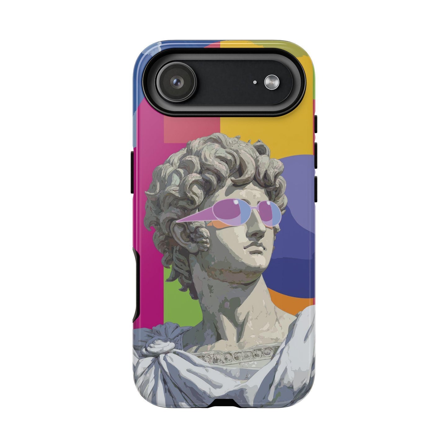 Surreal Marble Statue Neon Sunglasses