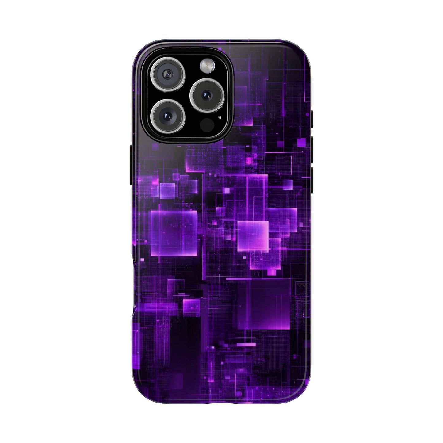 Violet Void Digital Pulse Pattern