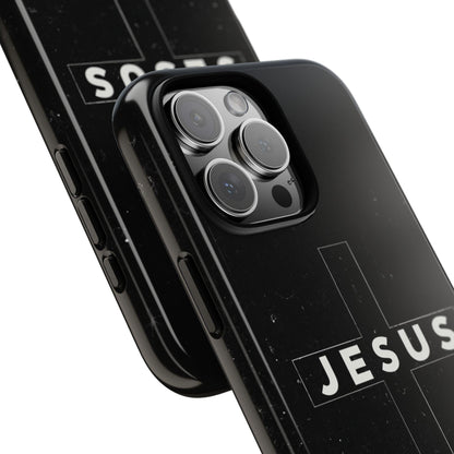 Jesus Cross Minimalist Black