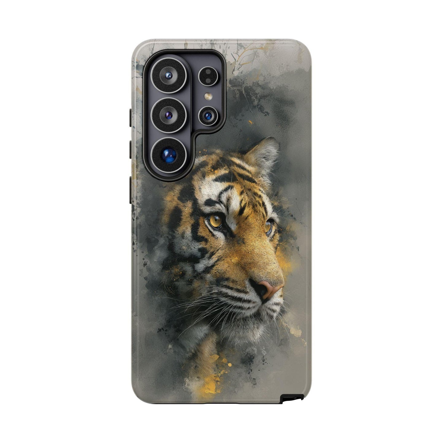 Tiger Watercolor Gray