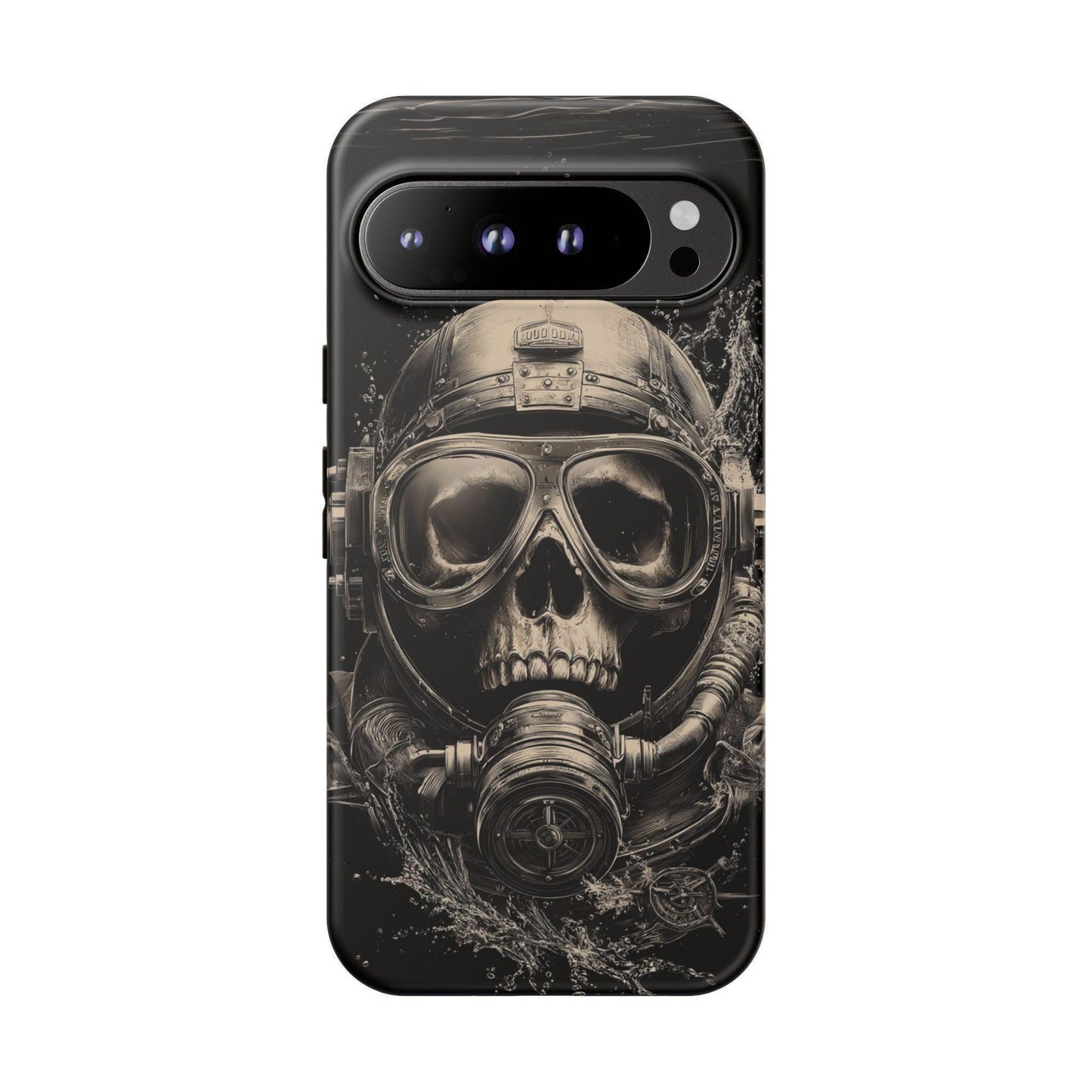 Abyss Diver Skull Dark Underwater