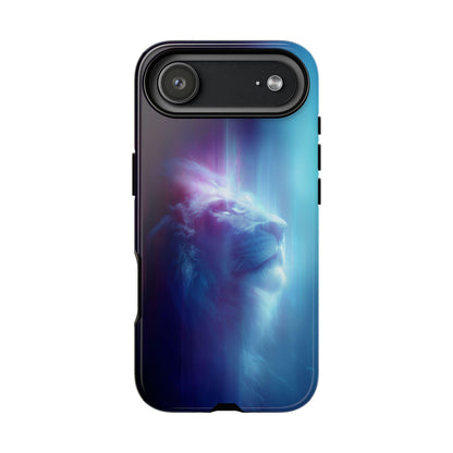 Lion Majestic Light Rays Blue