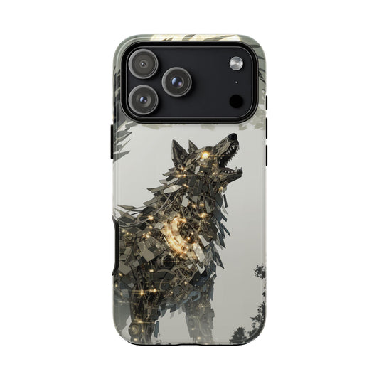 Mech Wolf Gold Steel Armor