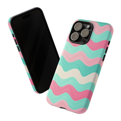 Zig Zag Pink Mint Lines
