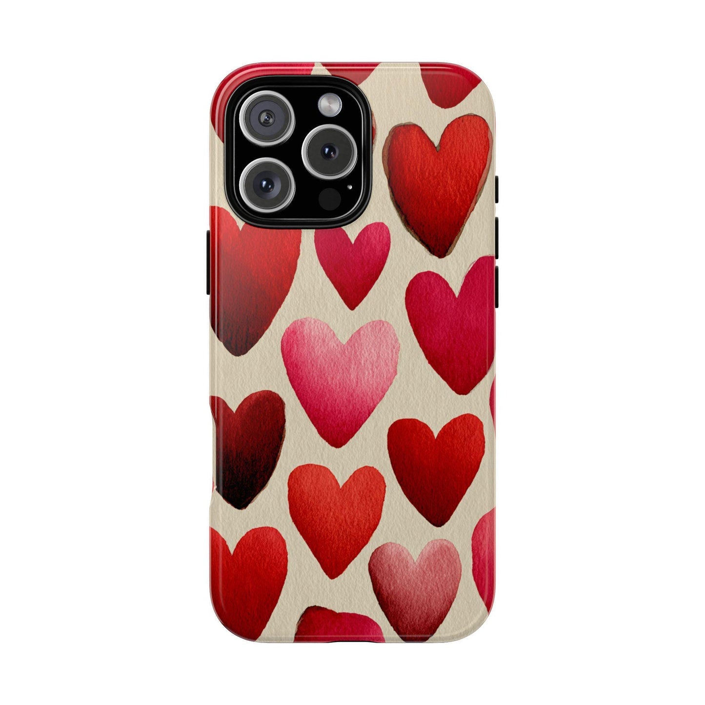 Red Hearts Artistic Love Charm