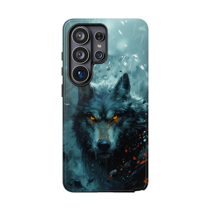 Gray Wolf in Rain Drawing