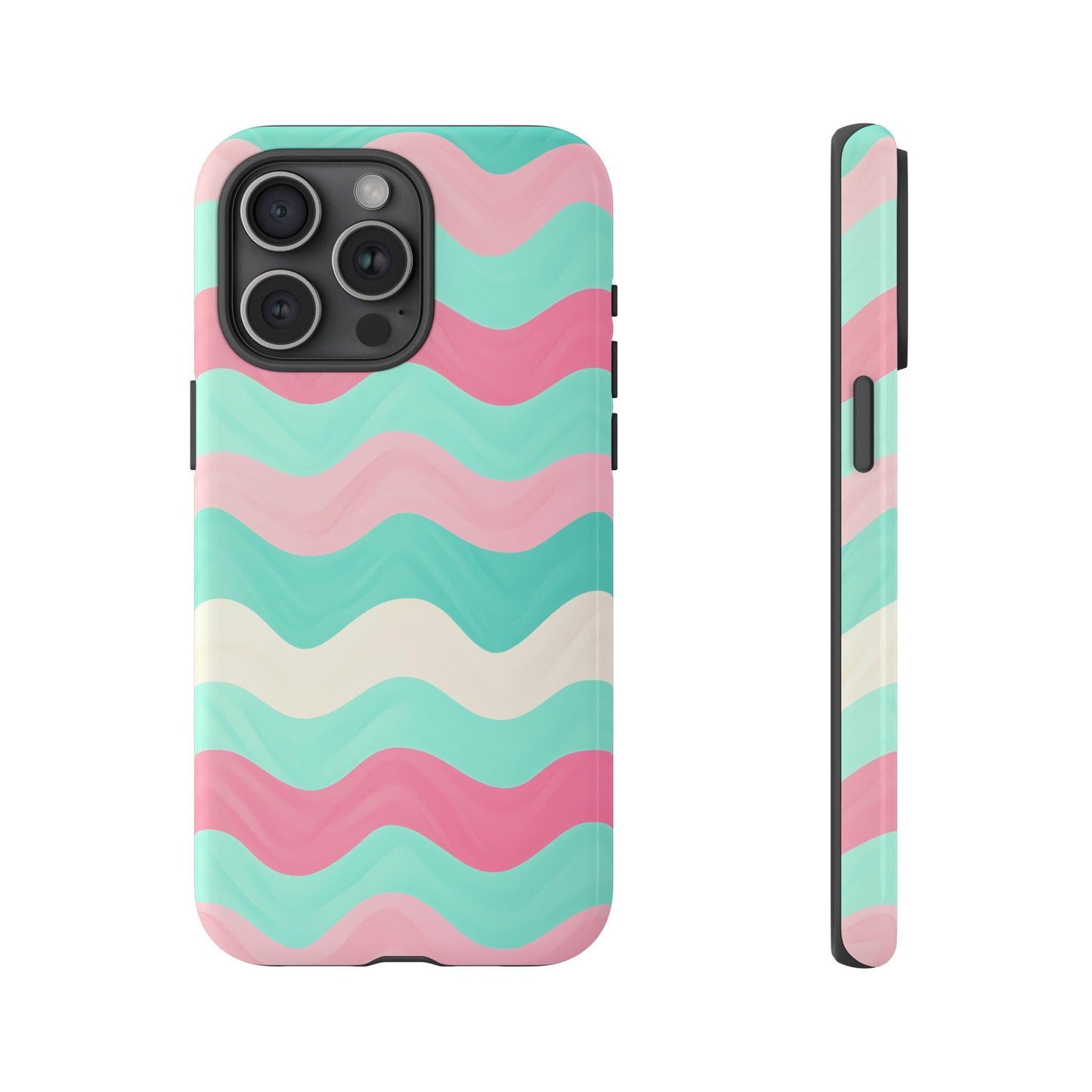 Zig Zag Pink Mint Lines