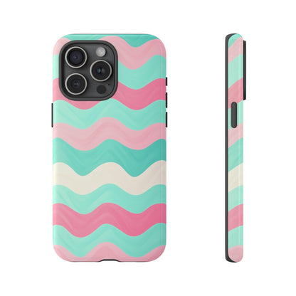 Zig Zag Pink Mint Lines