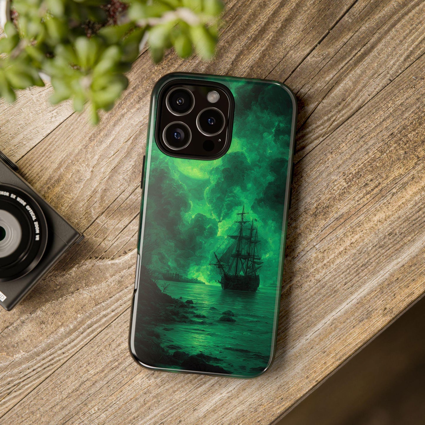Ghost Pirate Ship Green Atmosphere