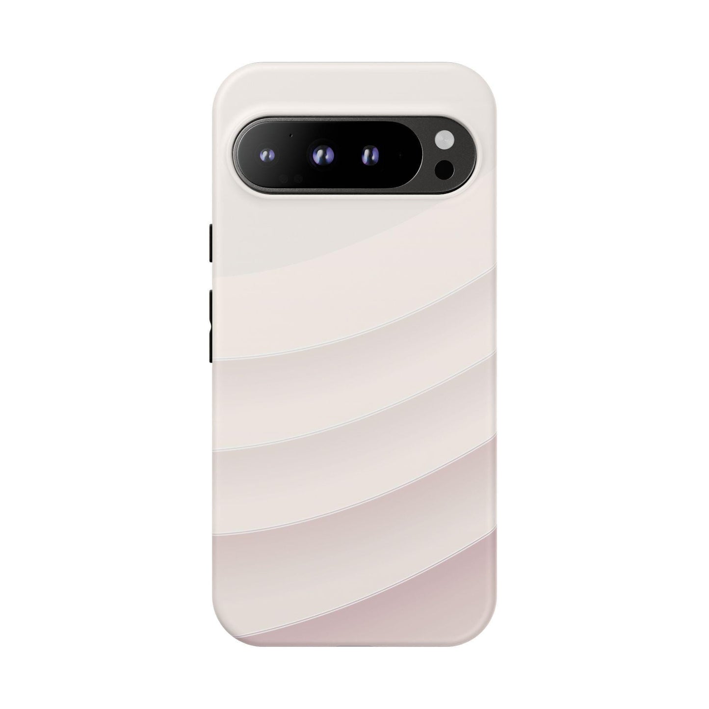 Pastel White Minimalist Curves