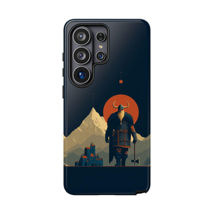 Viking Warrior Fortress Guardian Vector