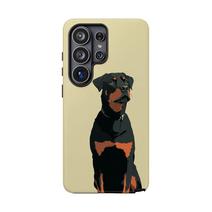 Rottweiler Dog Minimalist Vector