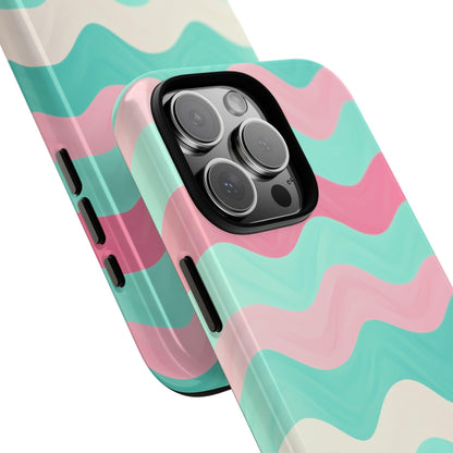 Zig Zag Pink Mint Lines