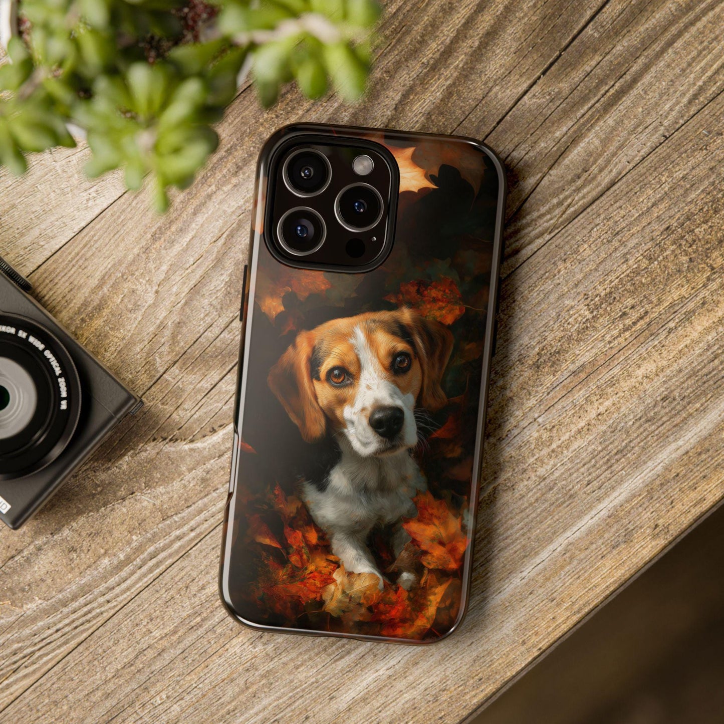Autumn Leaves Beagle Doggy