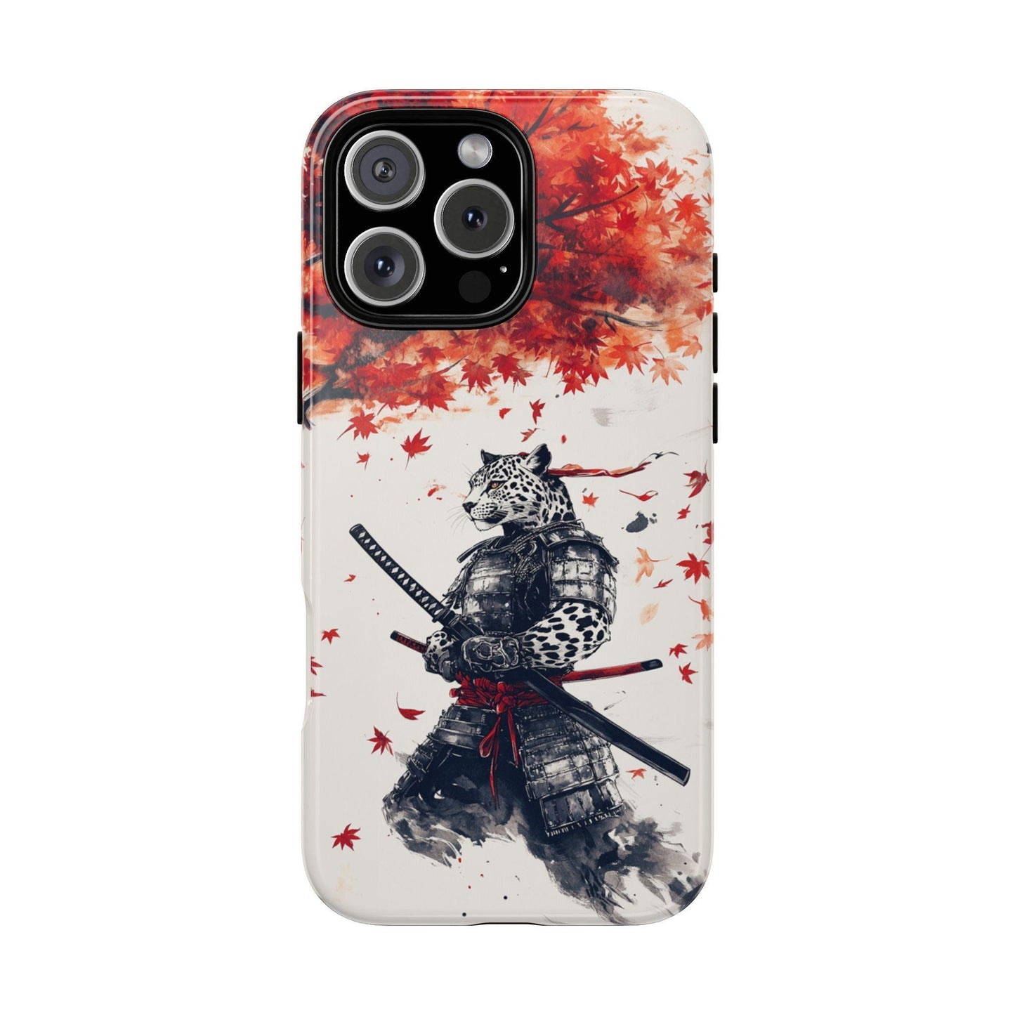 Leopard Samurai Maple Leaves