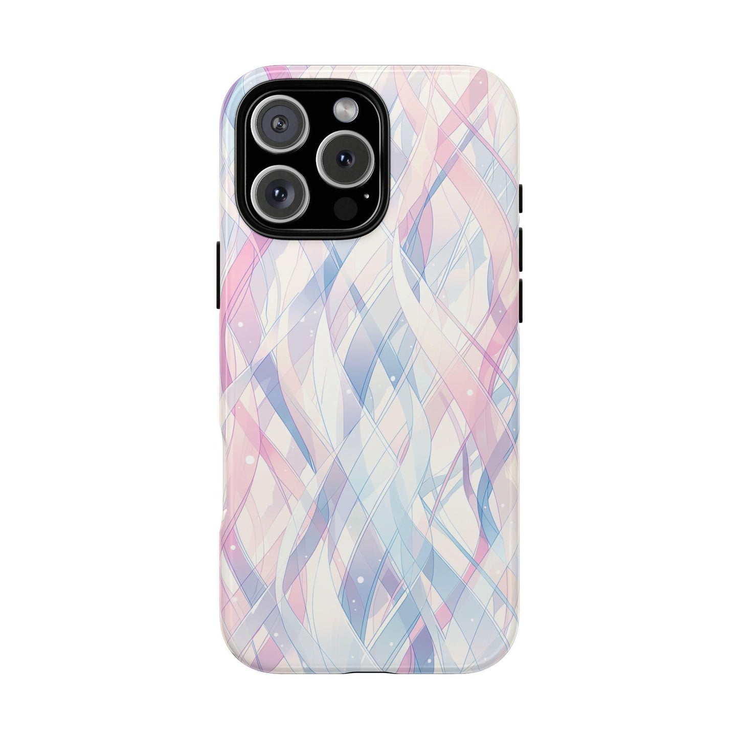 Pastel Waves Purple Pink Abstract