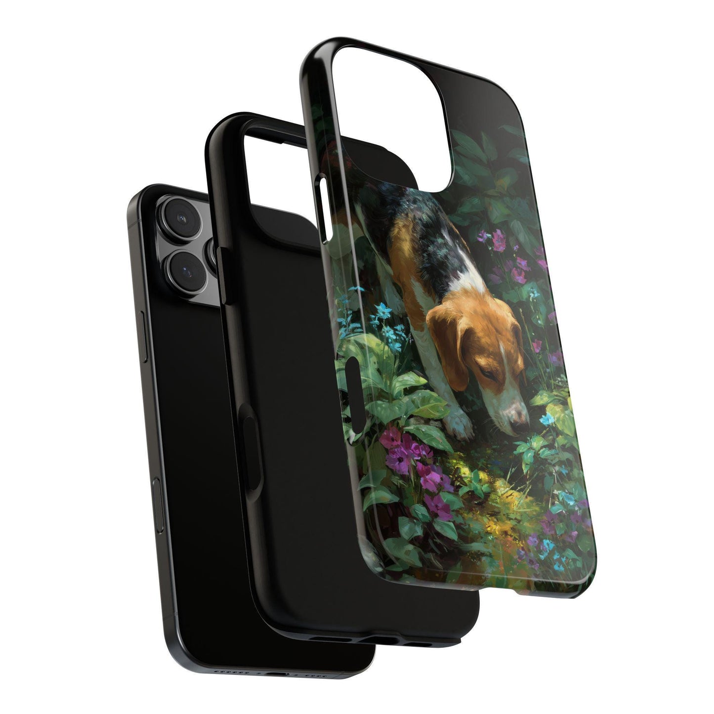 Beagle Dog Flower Garden