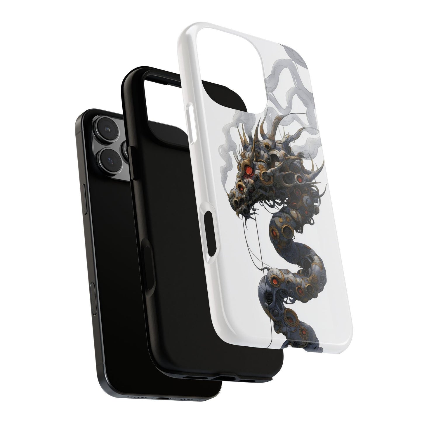 Mechanical Dragon Gears Smoke Artwork
