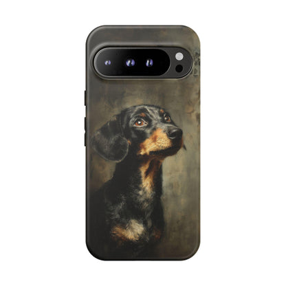 Dachshund Dog Oil Painting