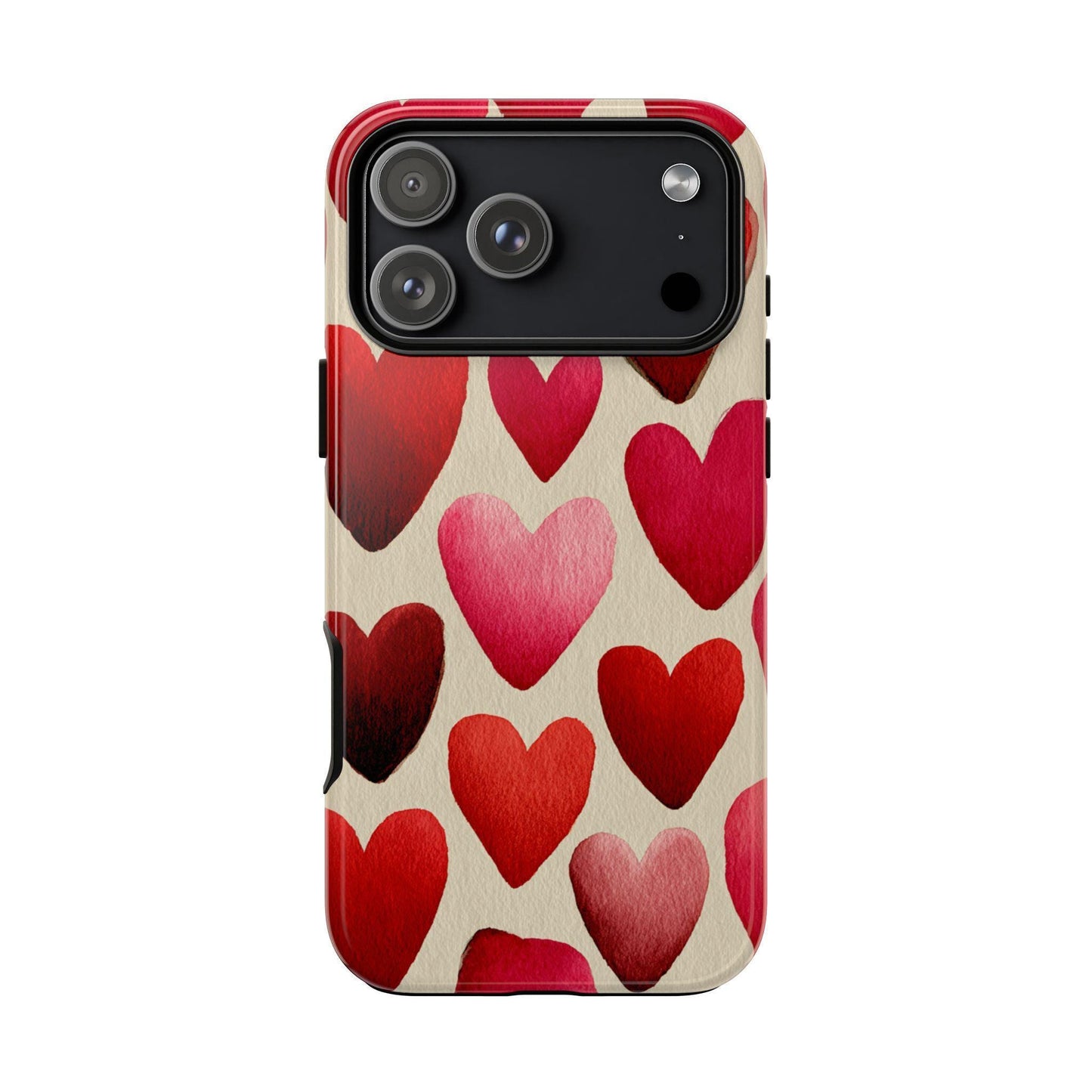 Red Hearts Artistic Love Charm