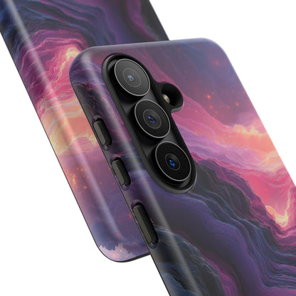 Distorted Bubblegum Wavy Line Abstract