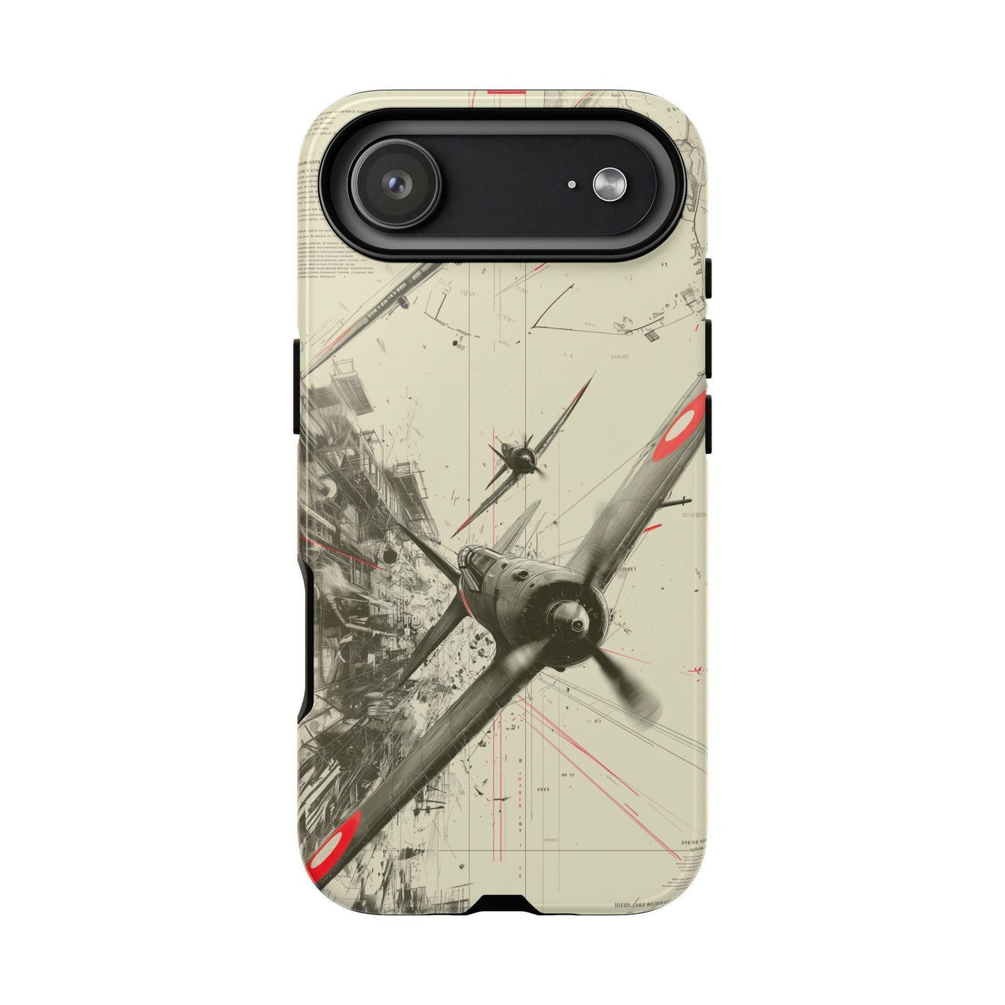 World War 2 Dogfight Plane Abstract