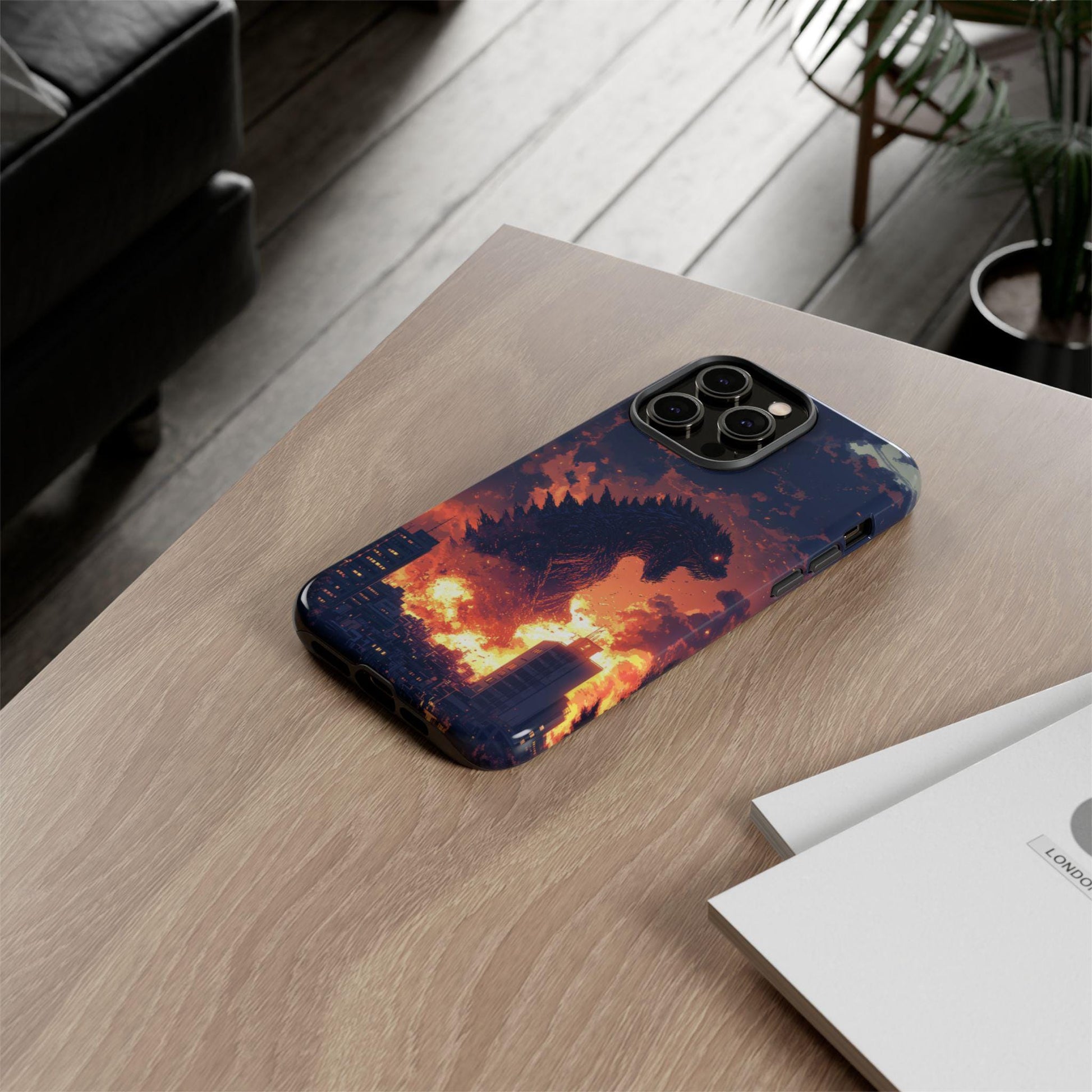 a collection of phone cases for various smartphone models, including an iPhone, Samsung Galaxy, and Google Pixel.
