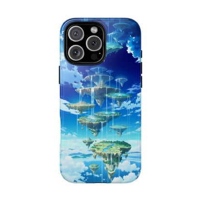 Floating Islands Waterfall Endless Sky