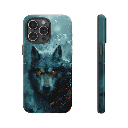 The image is an advertisement for a slim case designed for smartphones. It features a close-up view of the case and a smartphone, highlighting the case's features such as its open access to all ports, impact-resistant corners, raised camera, and screen protection. The case also has a high resolution non-fading print, making it a visually appealing and durable option for smartphone users.