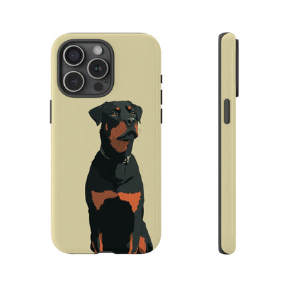Rottweiler Dog Minimalist Vector