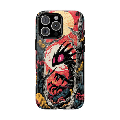 Chupacabra Red Abstract Forest