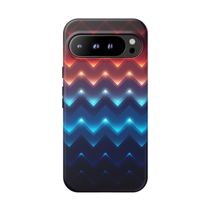 Radiant Chevron Red Blue Zig Zag