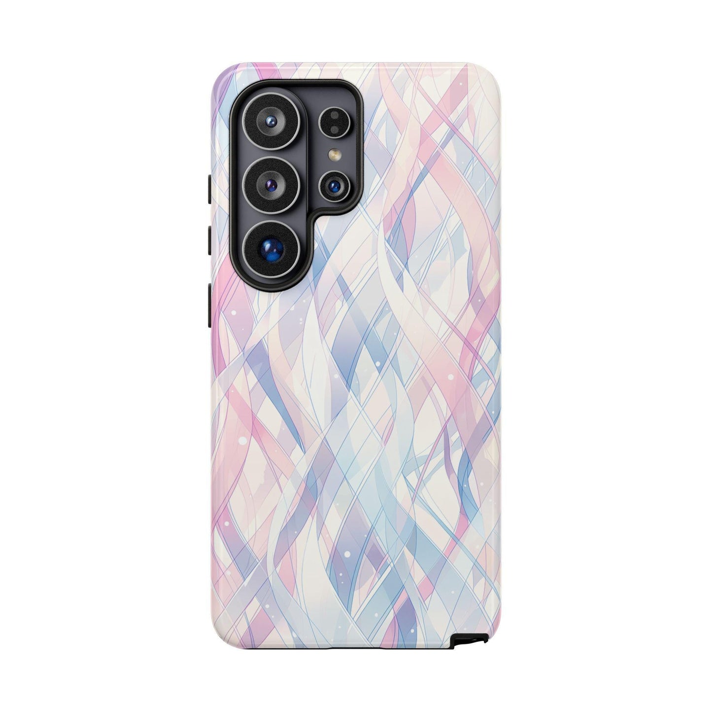 Pastel Waves Purple Pink Abstract