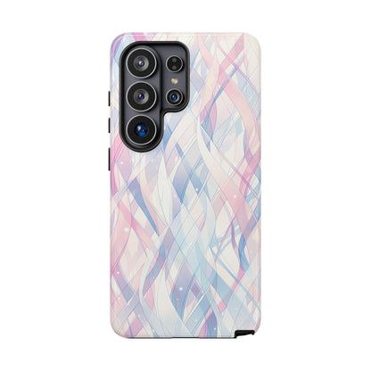 Pastel Waves Purple Pink Abstract