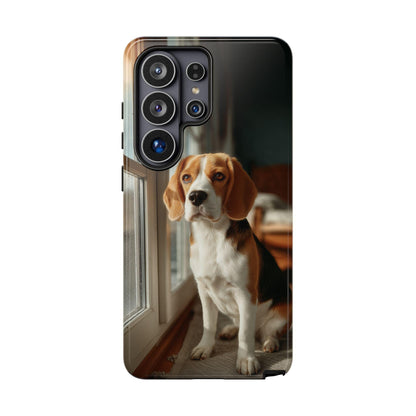 Beagle Sitting By Window