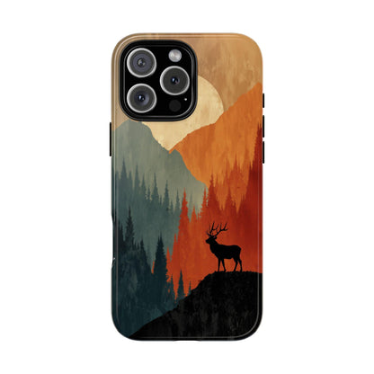 Deer Stag Abstract Forest