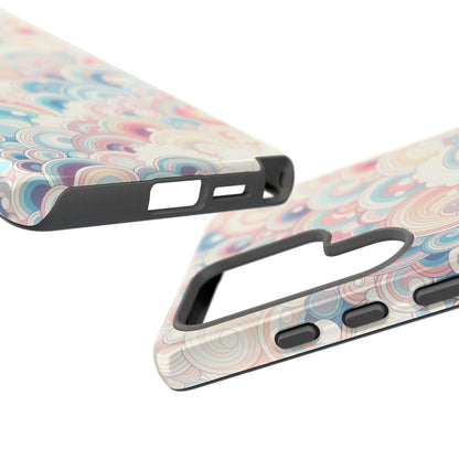 Pastel Rainbow Curve Swirls
