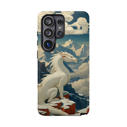 Ice White Dragon Blizzard Mountains