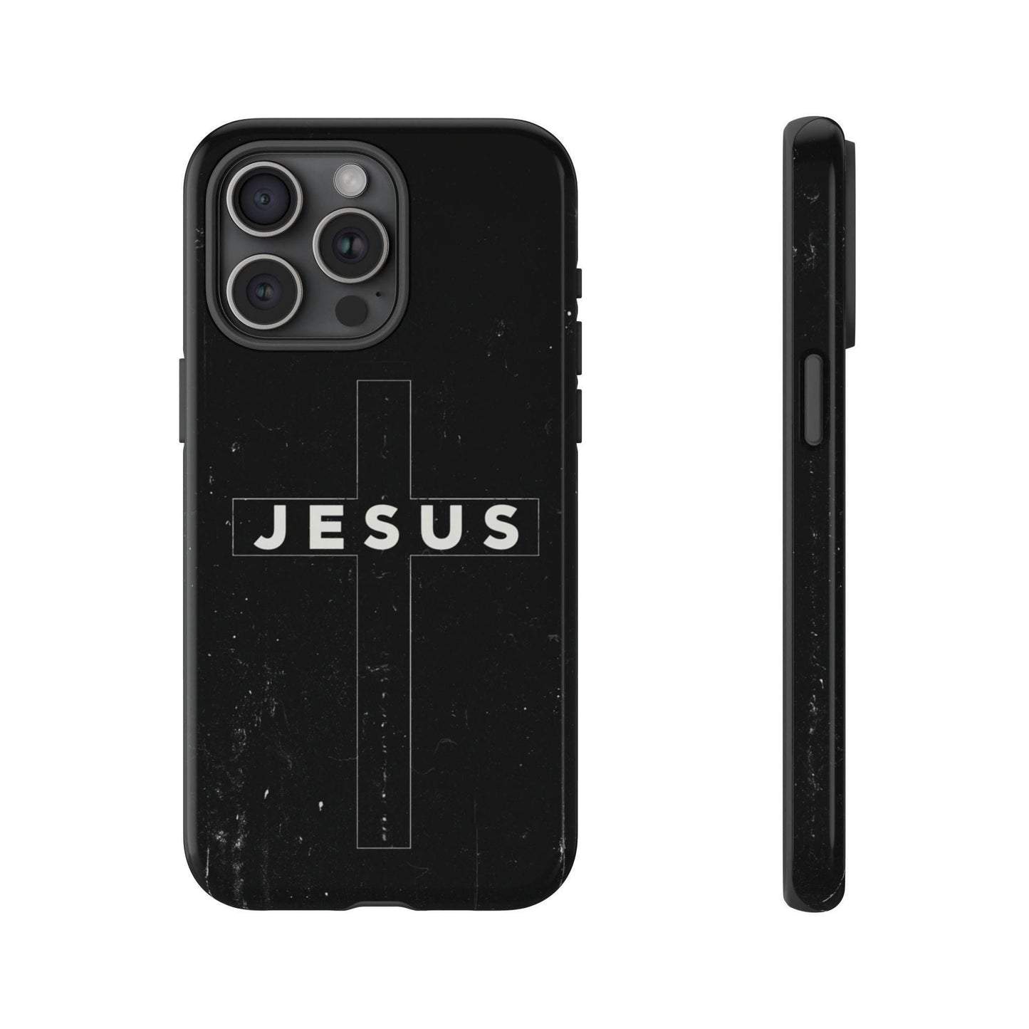 Jesus Cross Minimalist Black