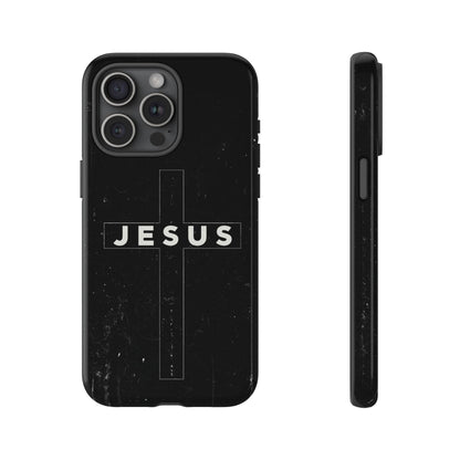 Jesus Cross Minimalist Black