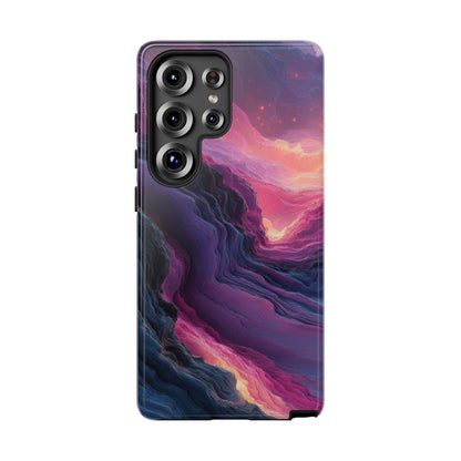 Distorted Bubblegum Wavy Line Abstract